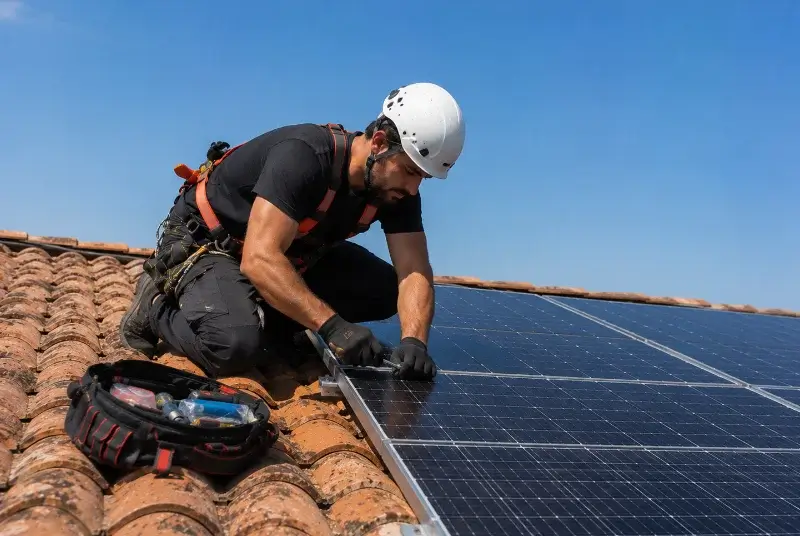 Maintenance et monitoring de panneaux solaires à Saint-Pierre-de-Mons